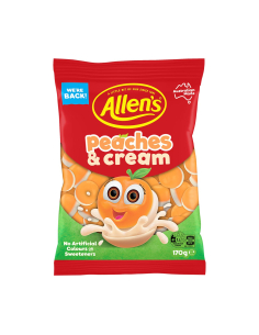 Allen's Peaches And Cream 170g x 12