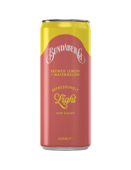 Bundaberg verfrissend licht Lemon & Watermelon 250ml x 24