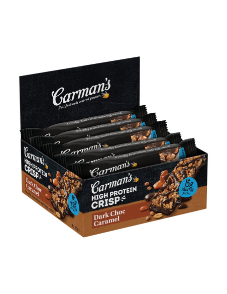 Caramelo de chocolate de Carman Alto Barra de proteínas de proteínas 50 g x 9