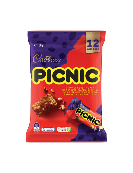 Cadbury Picknick Share Pack 180G x 12