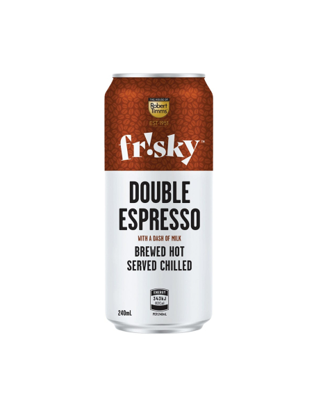 Robert Timms Frisky Iced Coffee Double Espresso 240ml x 12