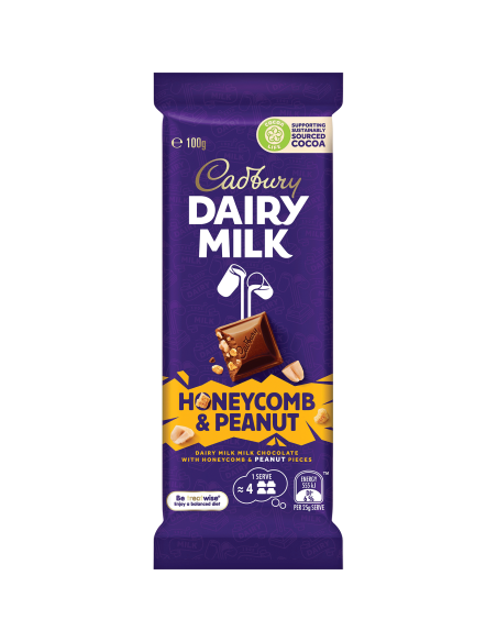 Cadbury Honeycomb Peanut Block 100g x 15