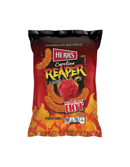 Herr's Carolina Reaper Cheese Formase Curls 182g x 12