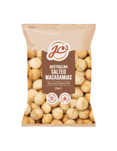 Les macadamias australiens de JC ont salé 100g x 12