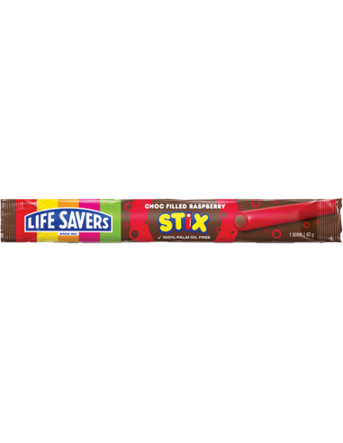 Lifesaver Choc充填ラズベリーStix 40g x 30