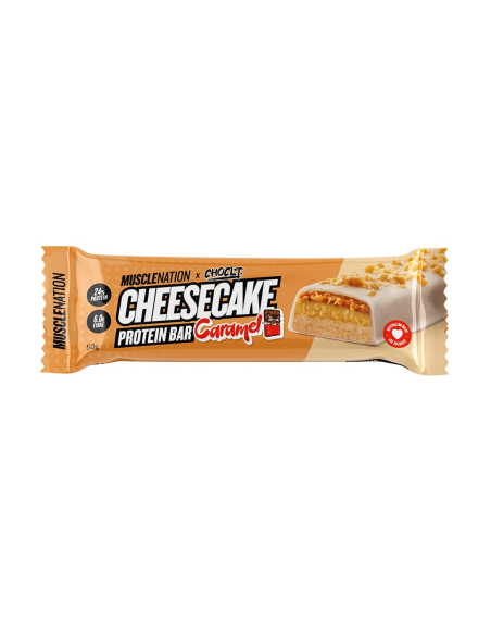 Muscle Nation Cheesecake Bar Caramel 50g x 12
