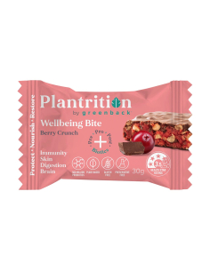 Plantrition 幸福の咬傷ベリークランチバー30g x 12