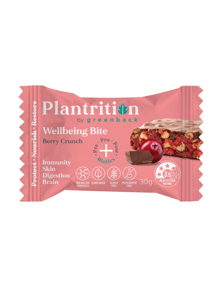 Plantrition Wellning Bissbeere Crunch bar 30g x 12