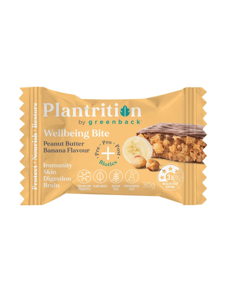 Plantrition Wellbeing Bite Peanut Butter Banana 30g x 12