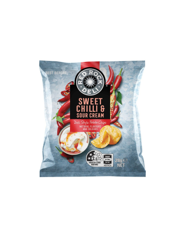 Red Rock Deli Sweet Chilli & Sour Crème 28g x 21