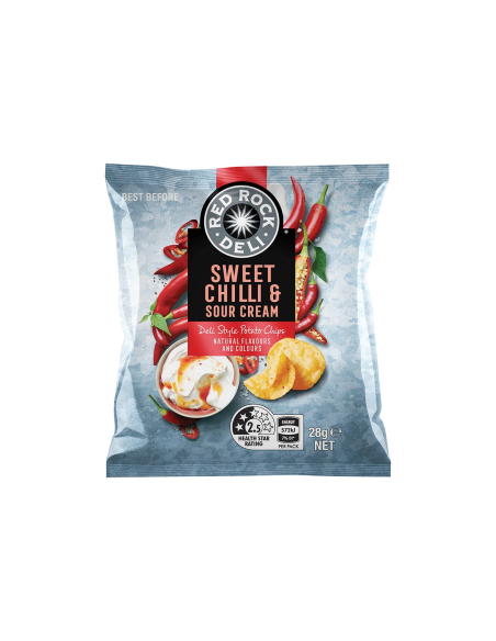 Red Rock Deli Sweet Chilli & Sour Crème 28g x 21
