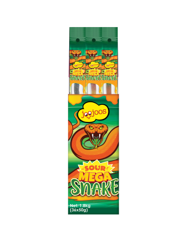 Joojoos メガサワースネークは50g×36を包んだ