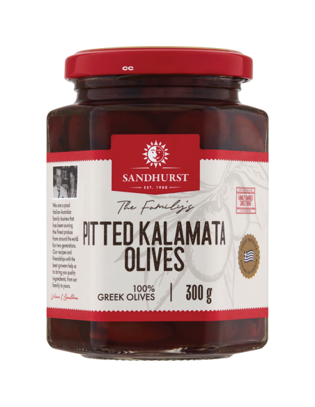 Sandhurst Pittierte Kalamata-Oliven 300g x 1