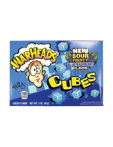 Warheads Boîte de théâtre de framboise bleu 85g x 12