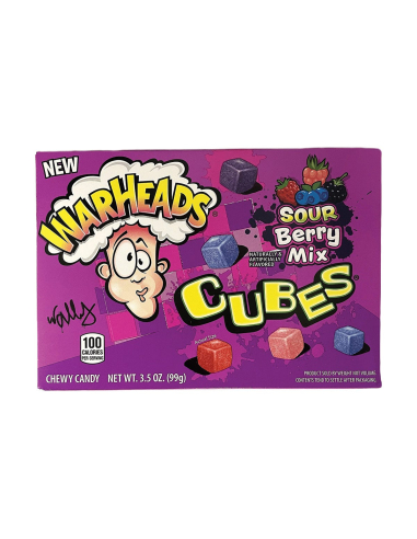 Warheads Zure Berry Cube 99G x 12
