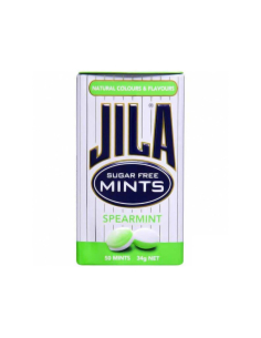 Jila Tins Spearmint Sugar Free 34g x 12