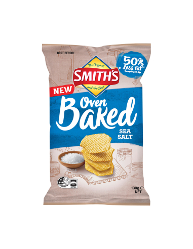 Smiths Oven Baked Sea Salt 130g x 1