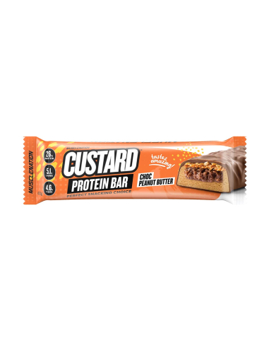 Muscle Nation Custard Bar Choc Peanut Butter 60g x 12