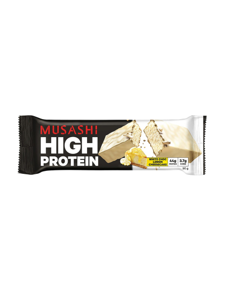 Musashi White Choc Protein Lemon 90g x 12