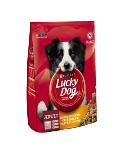 Purina Lucky Dog Adult Roast Chicken, Vegetable And Pasta Flavour 8kg x 1