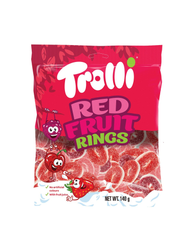 Trolli Red Fruit Rings 140g x 8