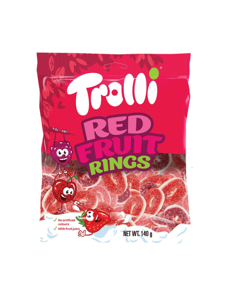 Trolli Red Fruit Rings 140g x 8