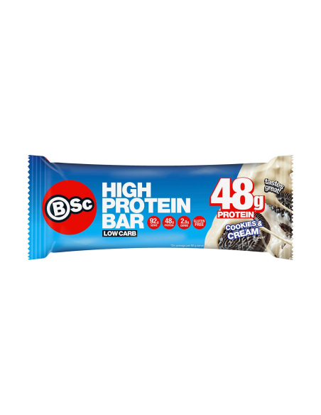Bsc Hi Protein Low Carb Bar Cookies & Cream 92g x 12