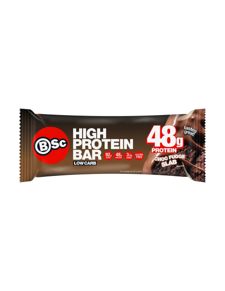 Bsc Hi Protein Low Carb Bar Choc Fudge Slab 92g x 12