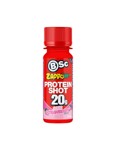 Bsc Protein Shot Zappo Sour Strawberry Sugarfree 60ml x 12