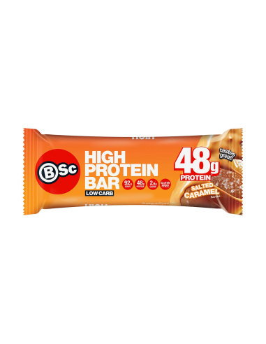 Bsc Hi Protein Low Carb Bar Salted Caramel 92g x 12