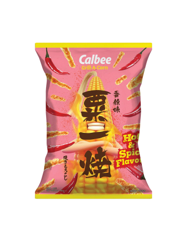 Calbee Grill-a-corn Hot & Spicy Flavour 80g x 12