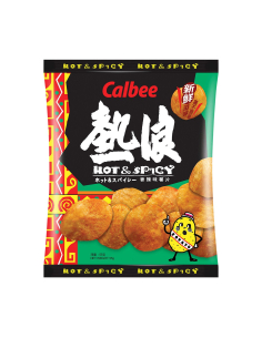 Calbee Potato Chips Hot & Spicy Flavour 55g x 12