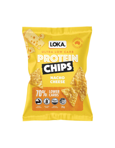 Loka Foods Protein Chips Nacho Cheese 35g x 6