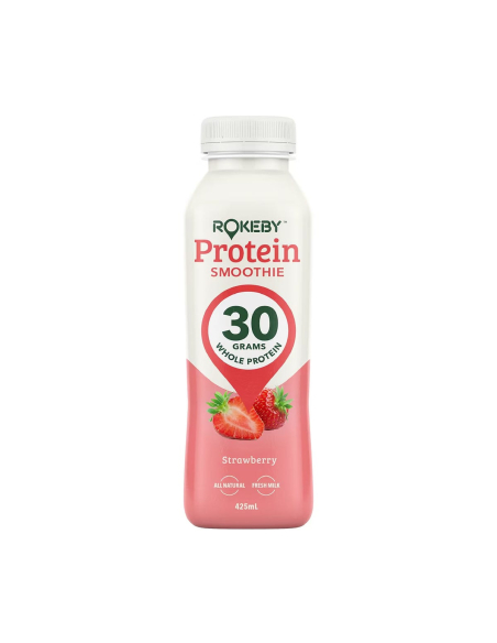 Rokeby Protein Smoothie Strawberry 425ml x 6