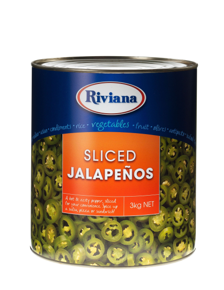 Riviana Foods Sliced Jalapeno Peppers 3kg x 1