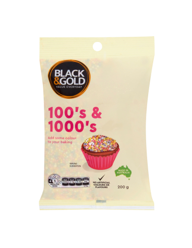 Black & Gold 100s & 1000s 200g x 12