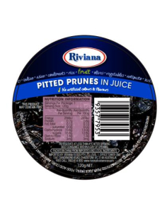 Riviana Prunes Pitted In Juice Cups 120g x 48