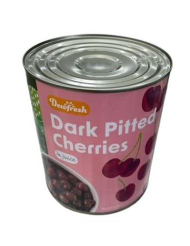 Dewfresh Cherries Dark Pitted In Juice 3kg x 1