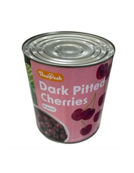 Dewfresh Cherries Dark Pitted In Juice 3kg x 1