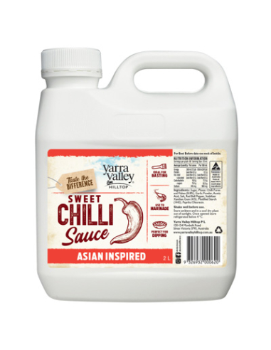 Yarra Valley Sauce Sweet Chilli Asiatique Inspiré 2LTR X 1