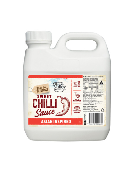 Yarra Valley Sauce Sweet Chilli Asiatique Inspiré 2LTR X 1