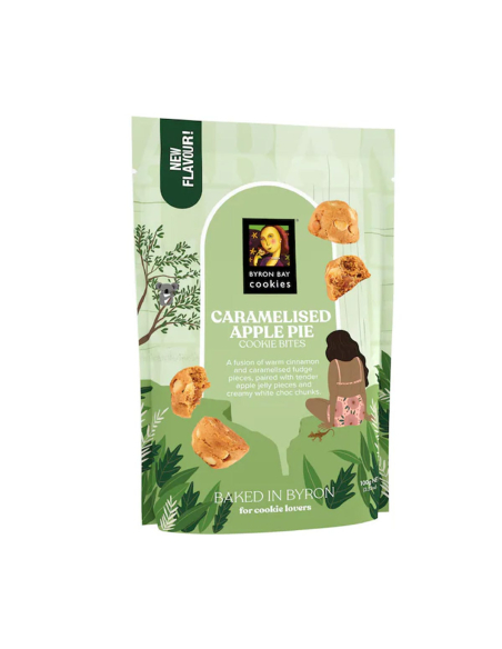 Byron Bar Cookies Caramelised Apple Pie Cookies Bites 100g x 6