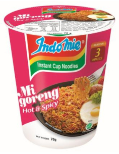 Indomie Noodles Instant Mi Goreng Hot & Spicy 70g x 12