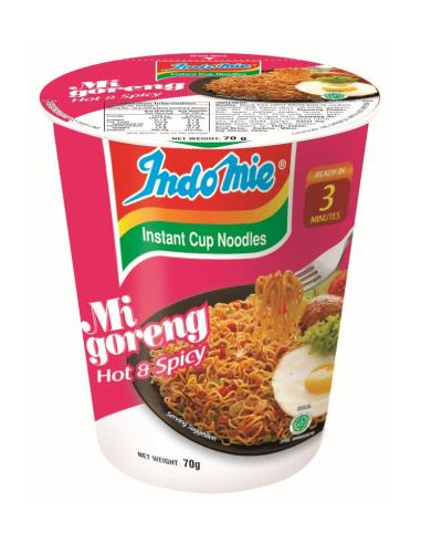Indomie Noodles Instant Mi Goreng Hot & Spicy 70g x 12