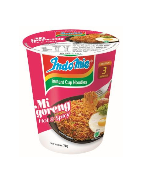 Indomie Noodles Instant Mi Goreng Hot & Spicy 70g x 12