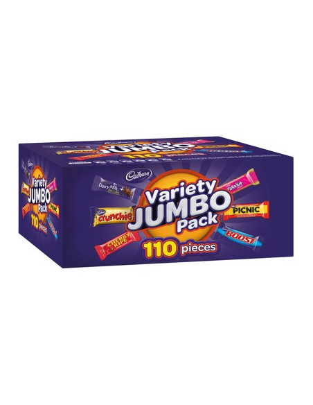 Cadbury Chocolate Jumbo Variety Box 110's 1.56kg x 1