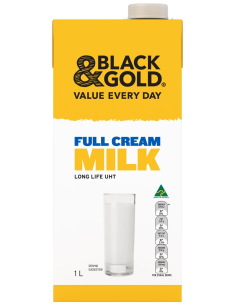 Black And Gold Full Cream Uht Dairy Milk 1ltr X 12
