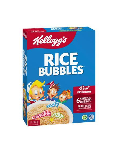 Kelloggs Rice Bubbles 365g x 1