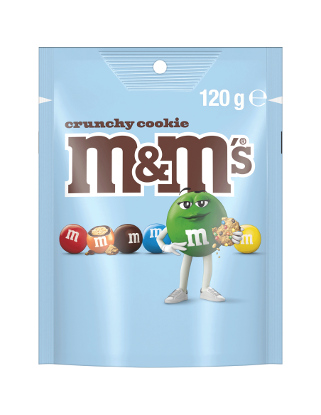 Cookie croustilleux de M & M 120g x 18