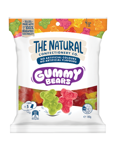 Natural Confectionery Co Gummy beren 180 g x 18
